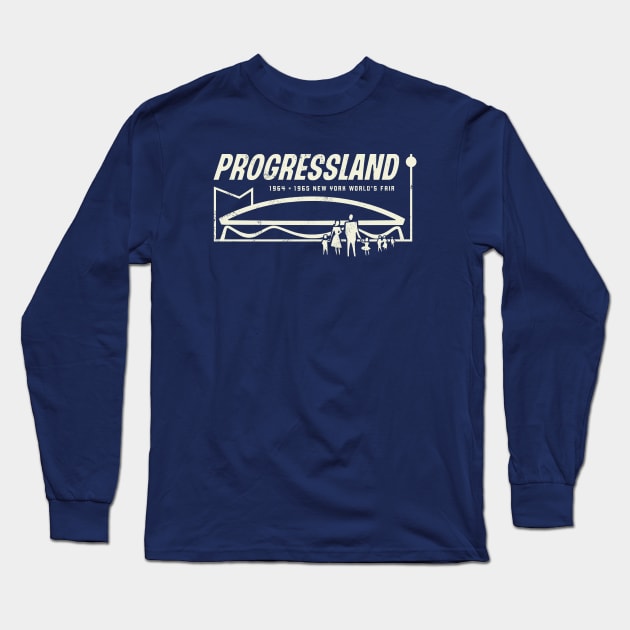 1964 1965 New York World's Fair Progressland Long Sleeve T-Shirt by DMSC